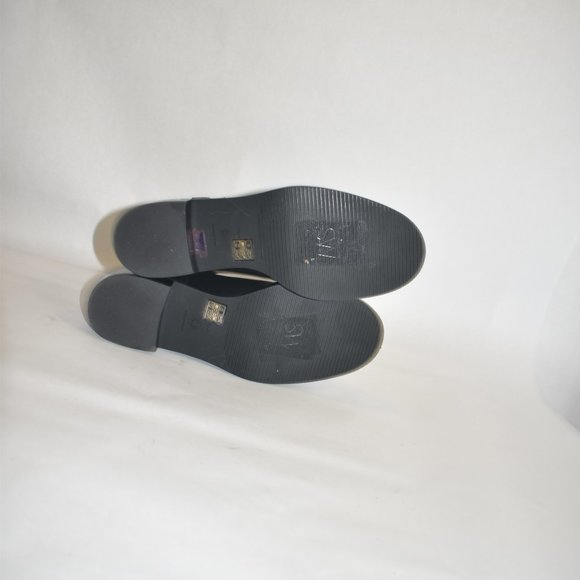 STUART WEITZMAN Sadie ankle boots BLACK LEATHER STACKED 6.5 (P5) - Picture 9 of 9